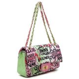 Pink & Green Graffiti Bag