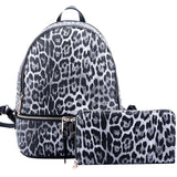 Leopard Backpack Set
