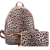 Leopard Backpack Set