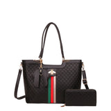 BEE SIGNATURE BAG W/ MATCHING WALLET