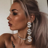 Money Long Earrings