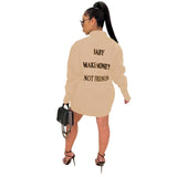 Baby Make Money Not Friends Shirt Dress